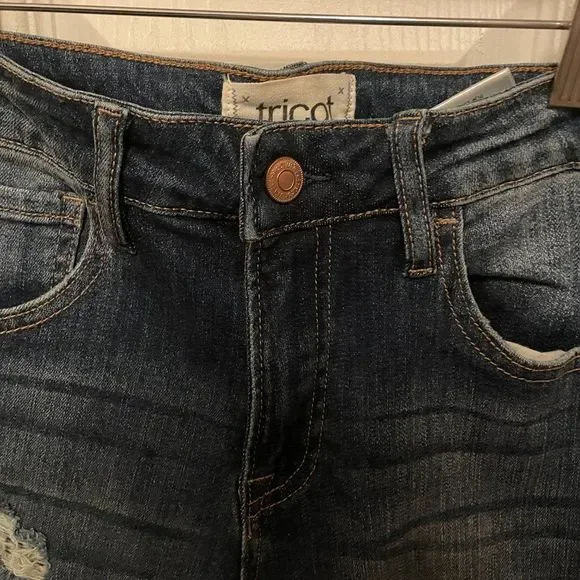 NWOT Tricot by C'est Toi Boutique Distressed Jeans Size 3 - Picture 6 of 6